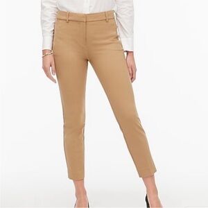 J. Crew Ruby Crop Pants In Stretch Twill Camel Women’s 10